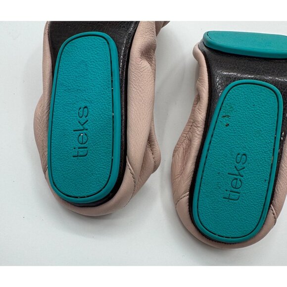 Tieks By Gavrieli Ballet Flats Pink Leather Size 7 Foldable - Picture 11 of 11